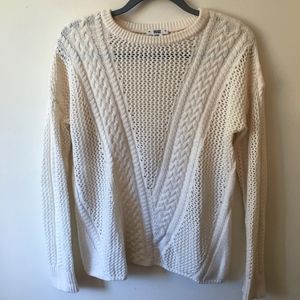 Paige Amory Open Knit Ivory Sweater